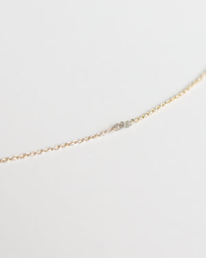 Bracelet in 925 Silver & Raw Grey Diamond - 01803RAWS