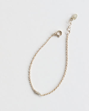 Bracelet in 925 Silver & Raw Grey Diamond - 01803RAWS
