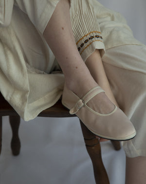 Furlane Shoes- Ivory Satin