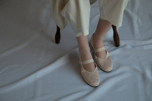 Furlane Shoes- Ivory Satin