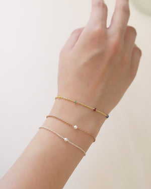 Bracelet in Rose Gold 925 Silver & Akoya Pearl - 01701RP