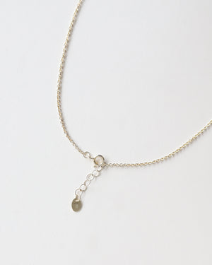 Necklace in 925 Silver & Raw Grey Diamond - 04003RAWS