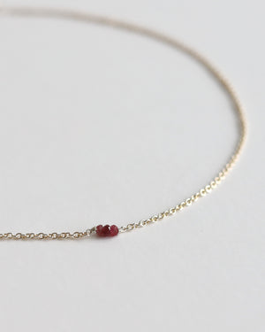 Necklace in 925 Silver & Ruby - 04503RRS