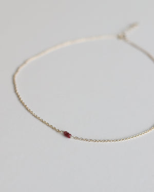 Necklace in 925 Silver & Ruby - 04503RRS
