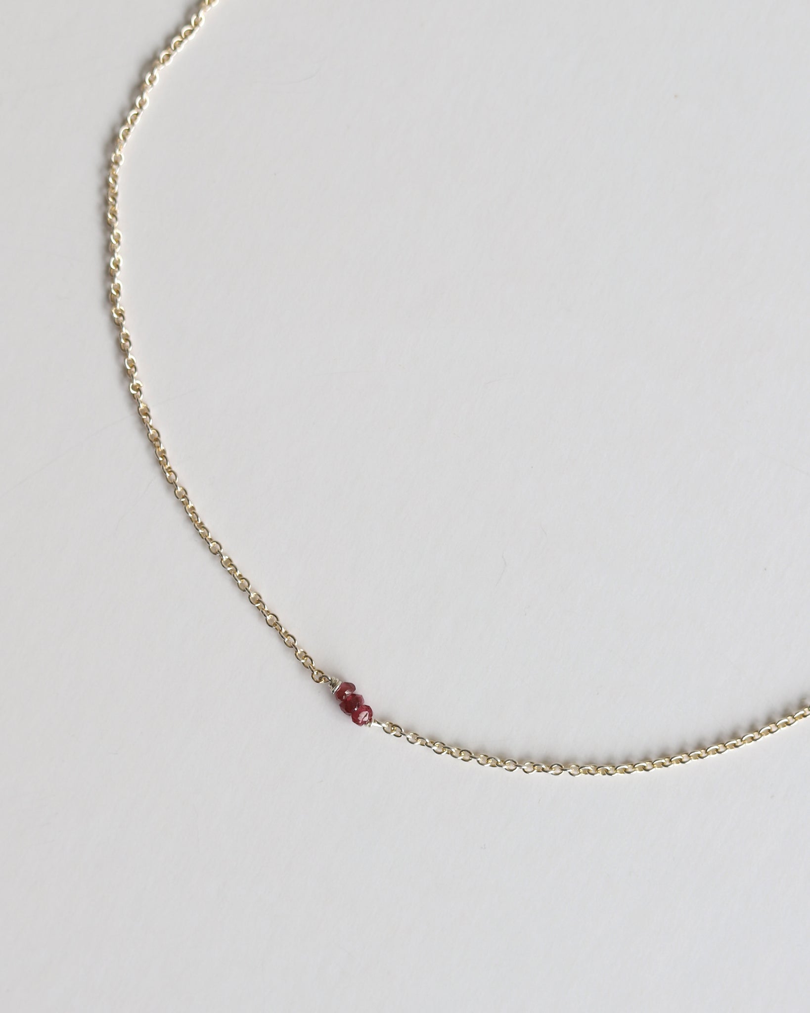 Necklace in 925 Silver & Ruby - 04503RRS