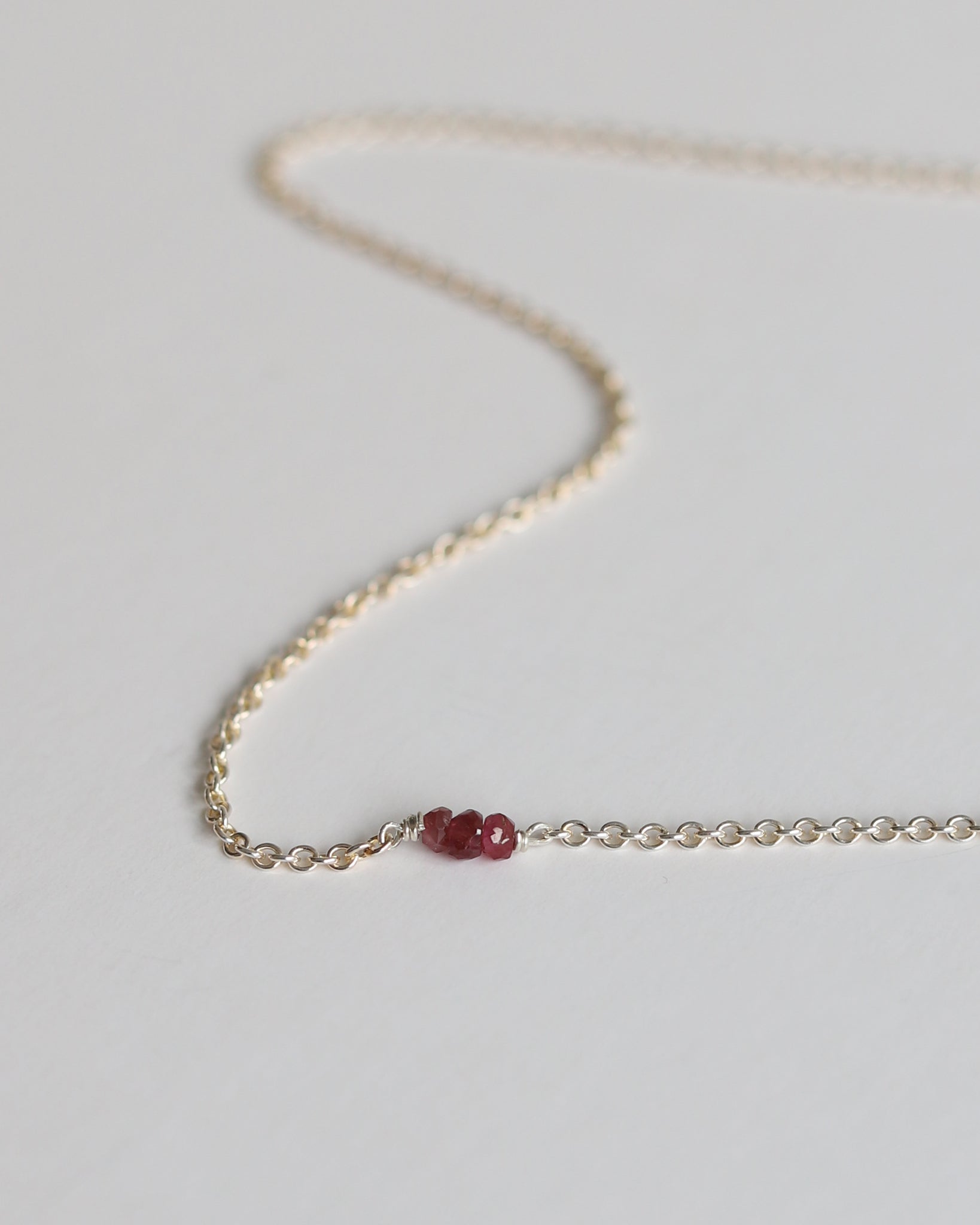 Necklace in 925 Silver & Ruby - 04503RRS