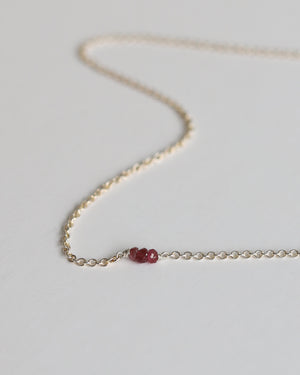 Necklace in 925 Silver & Ruby - 04503RRS