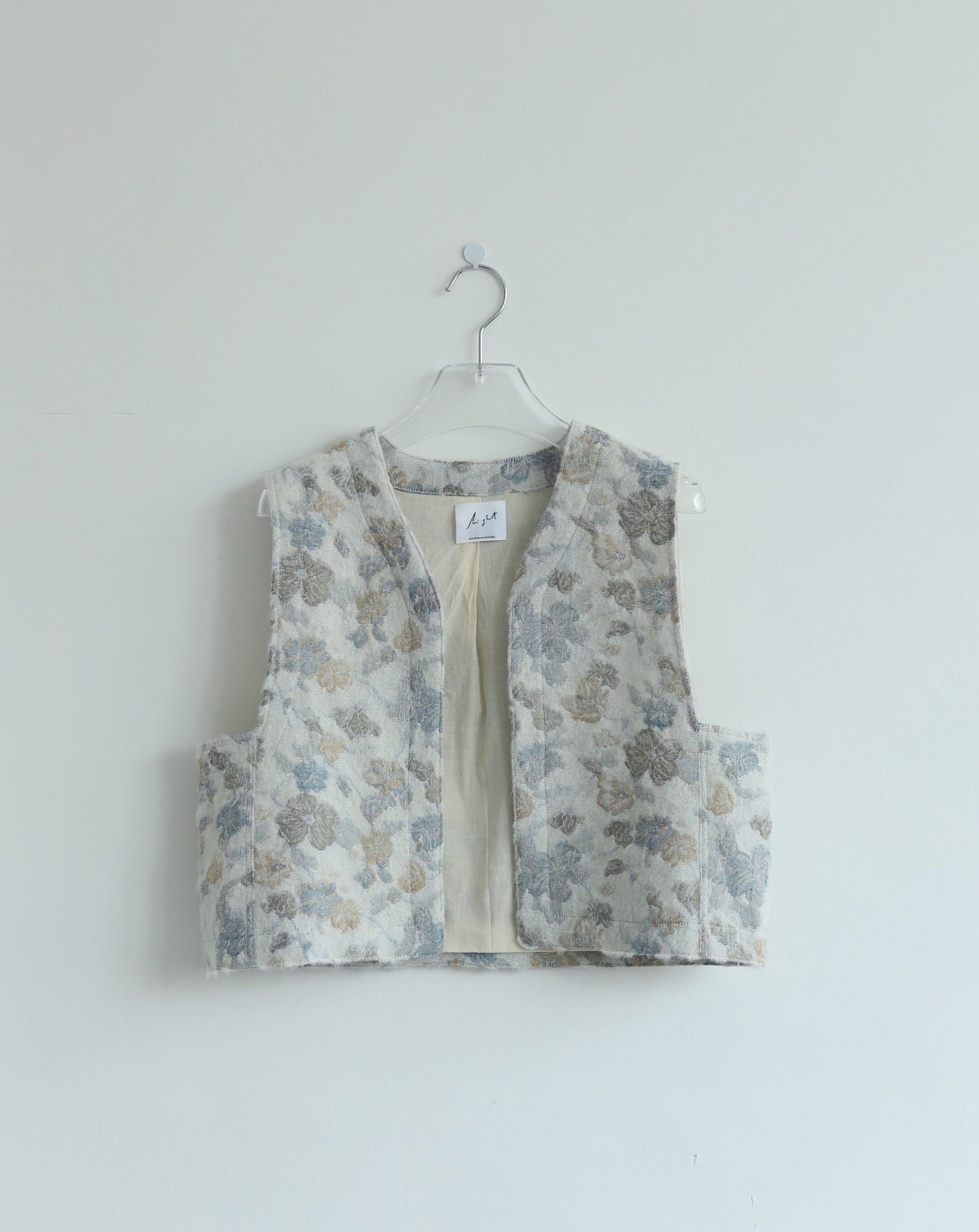 Light Cropped Vest - Floral
