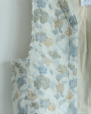 Light Cropped Vest - Floral