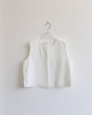 Light Embro Vest - White Embro