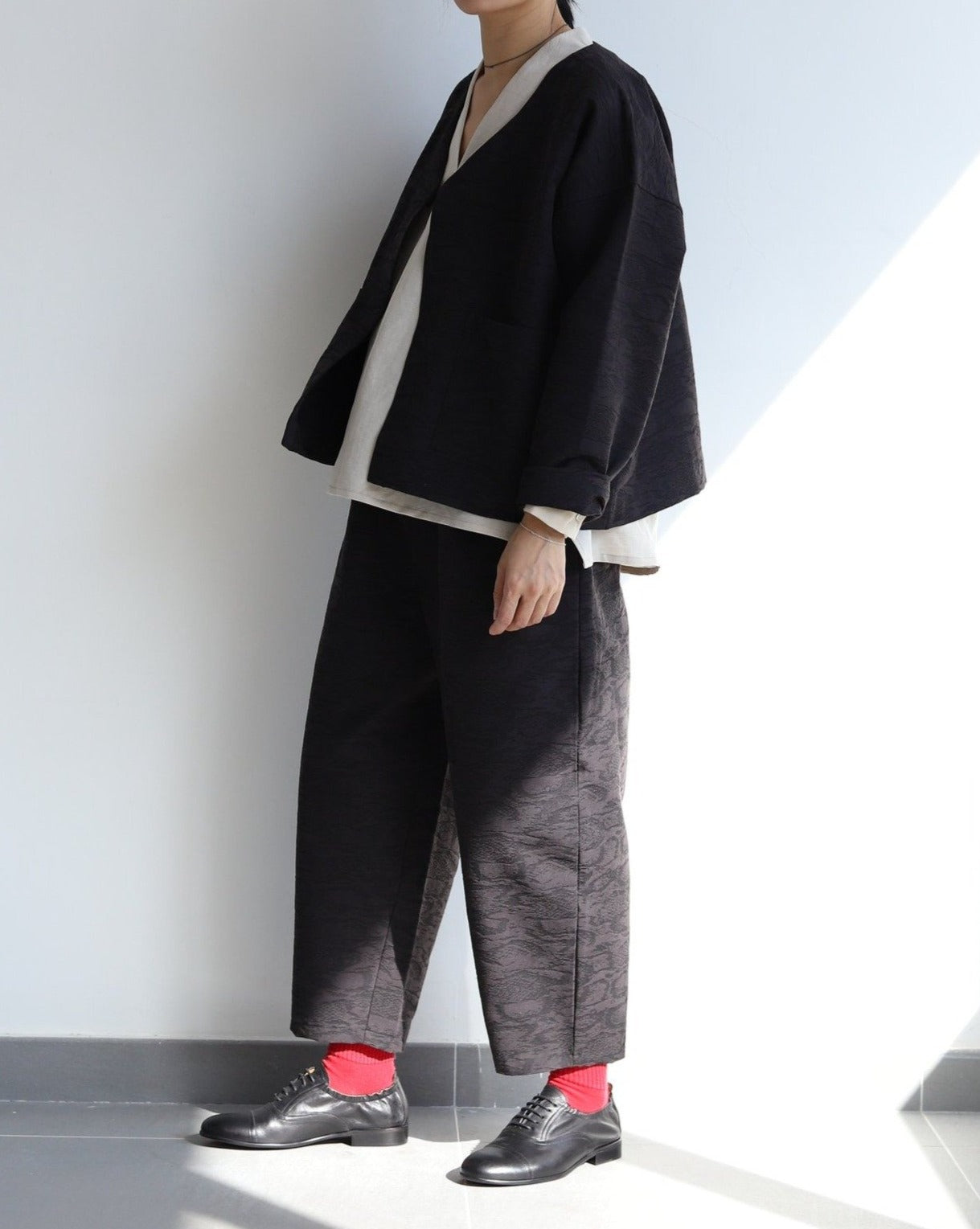 Light Flow Trousers - Black Sea