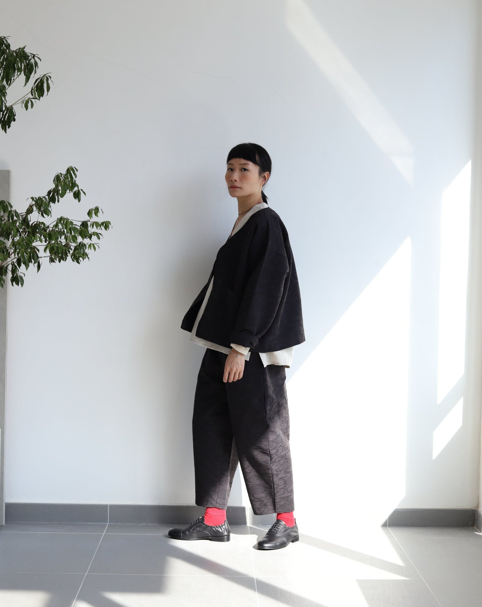 Light Flow Trousers - Black Sea