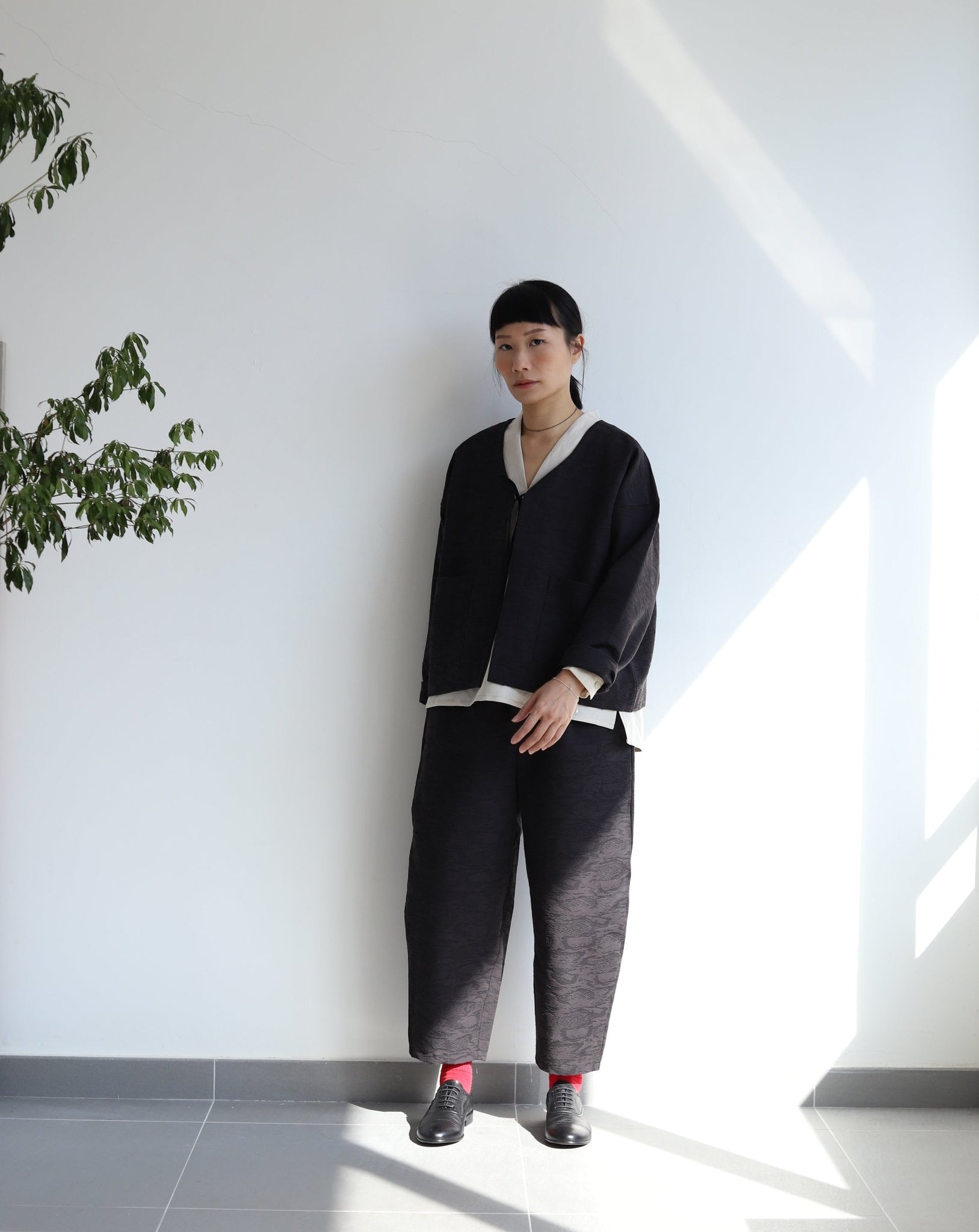 Light Flow Trousers - Black Sea