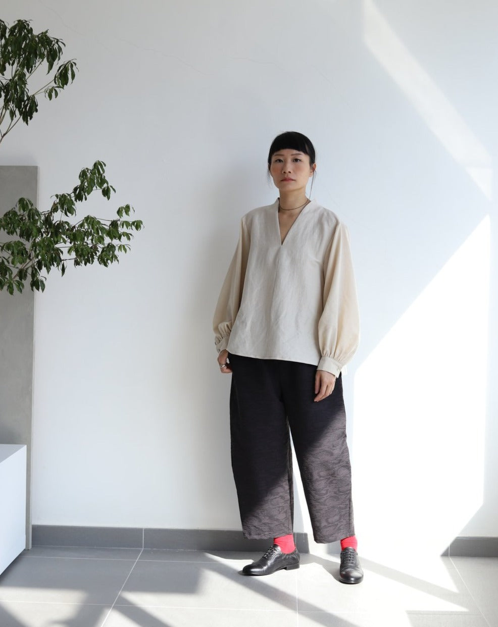 Light Flow Trousers - Black Sea