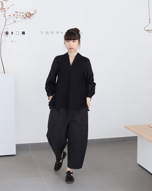 Light Flow Trousers - Black Sea