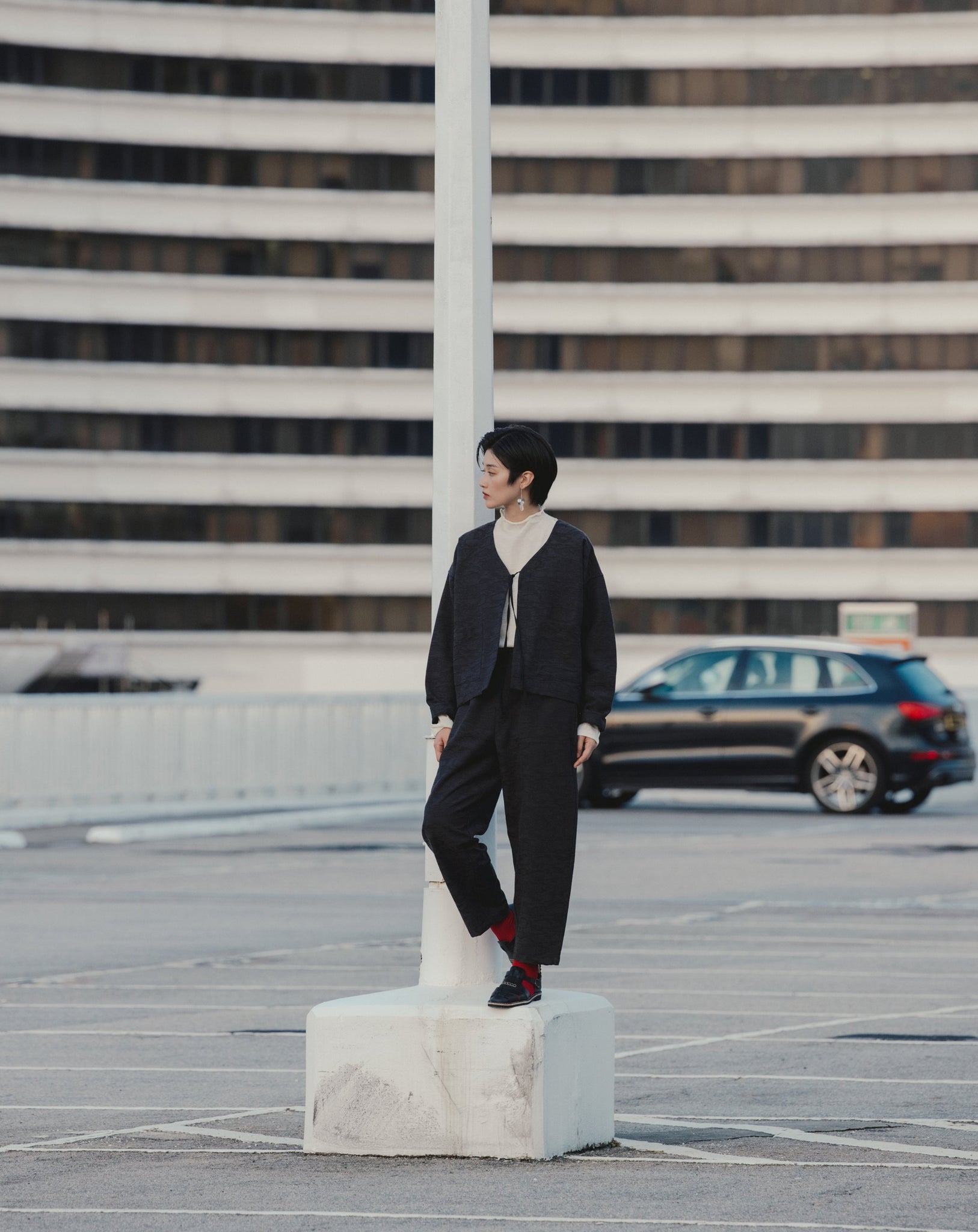 Light Flow Trousers - Black Sea