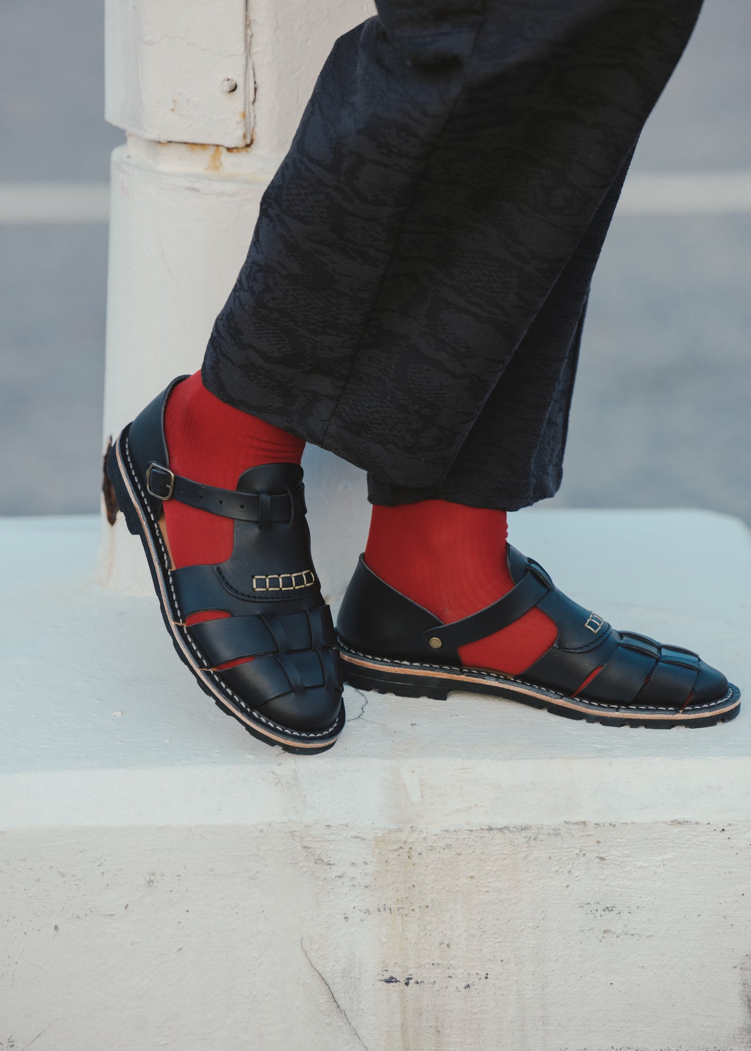 Light Flow Trousers - Black Sea