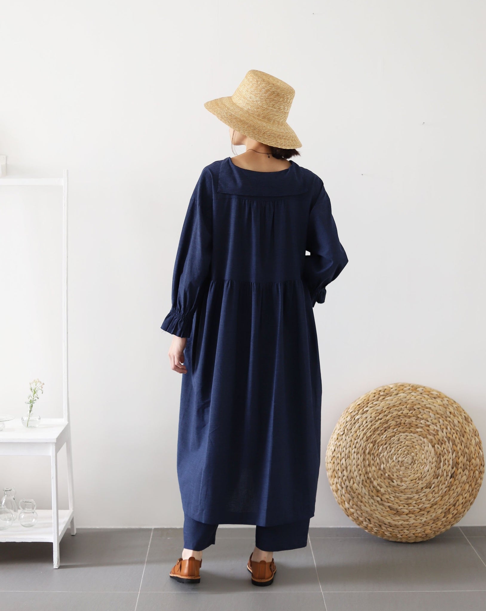 Light Forest Dress - Indigo