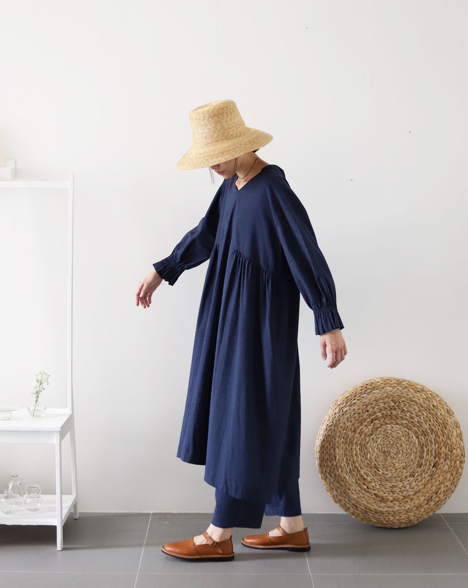 Light Forest Dress - Indigo
