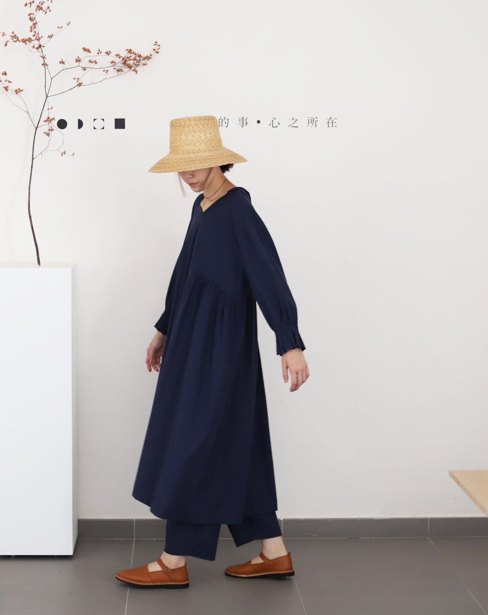 Light Forest Dress - Indigo