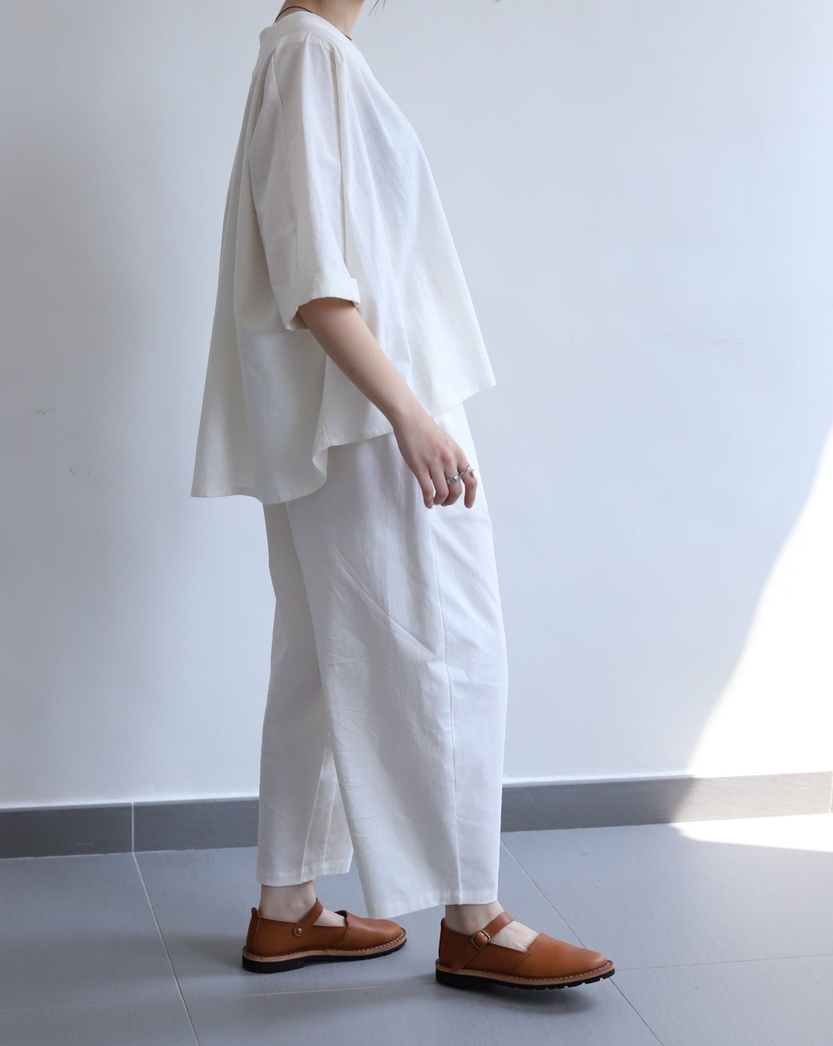 Light Komo Shirt - White Tea
