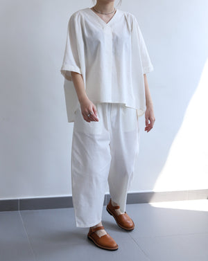 Light Komo Shirt - White Tea