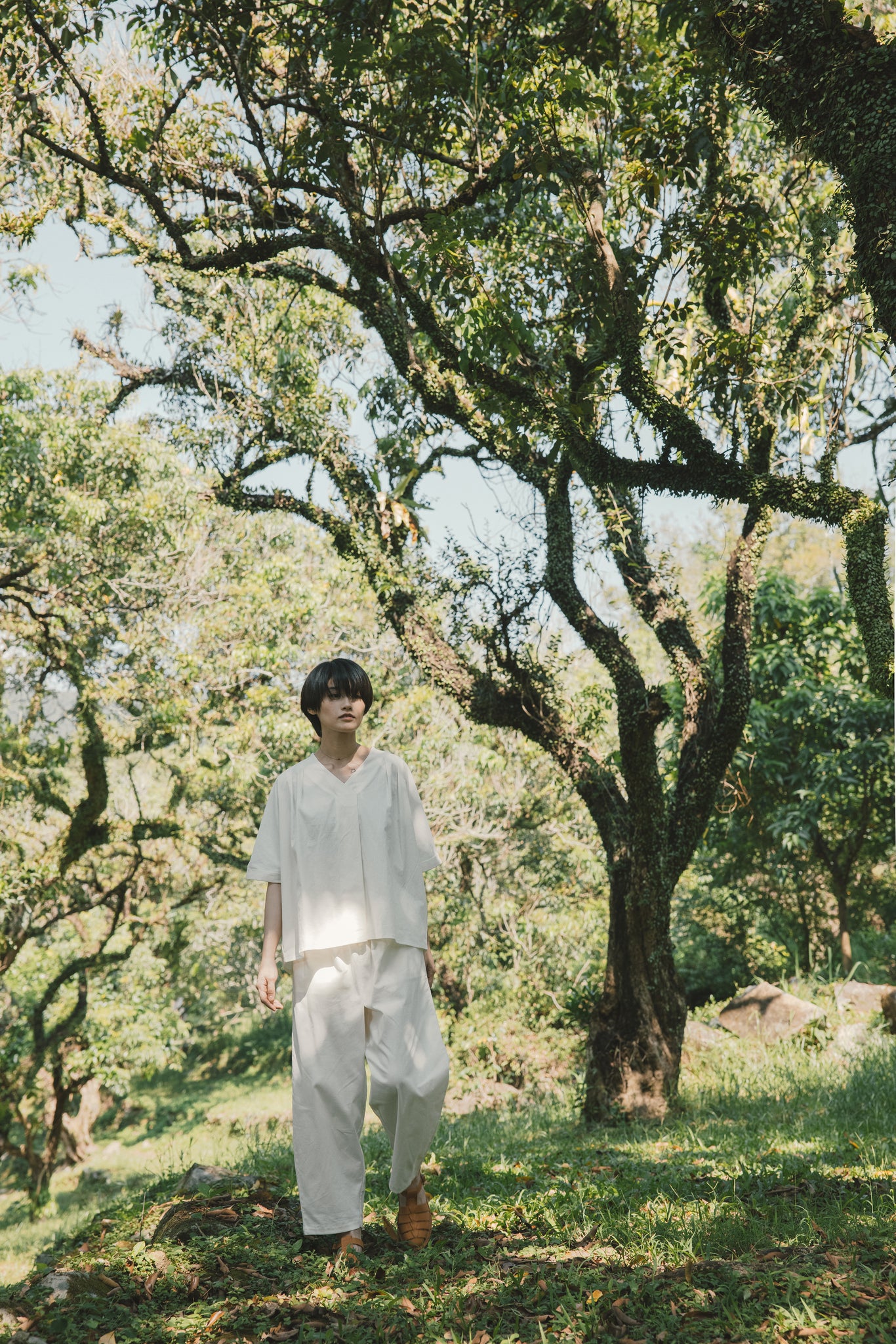 Light Komo Shirt - White Tea