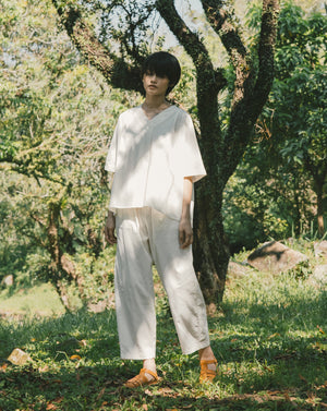 Light Komo Shirt - White Tea