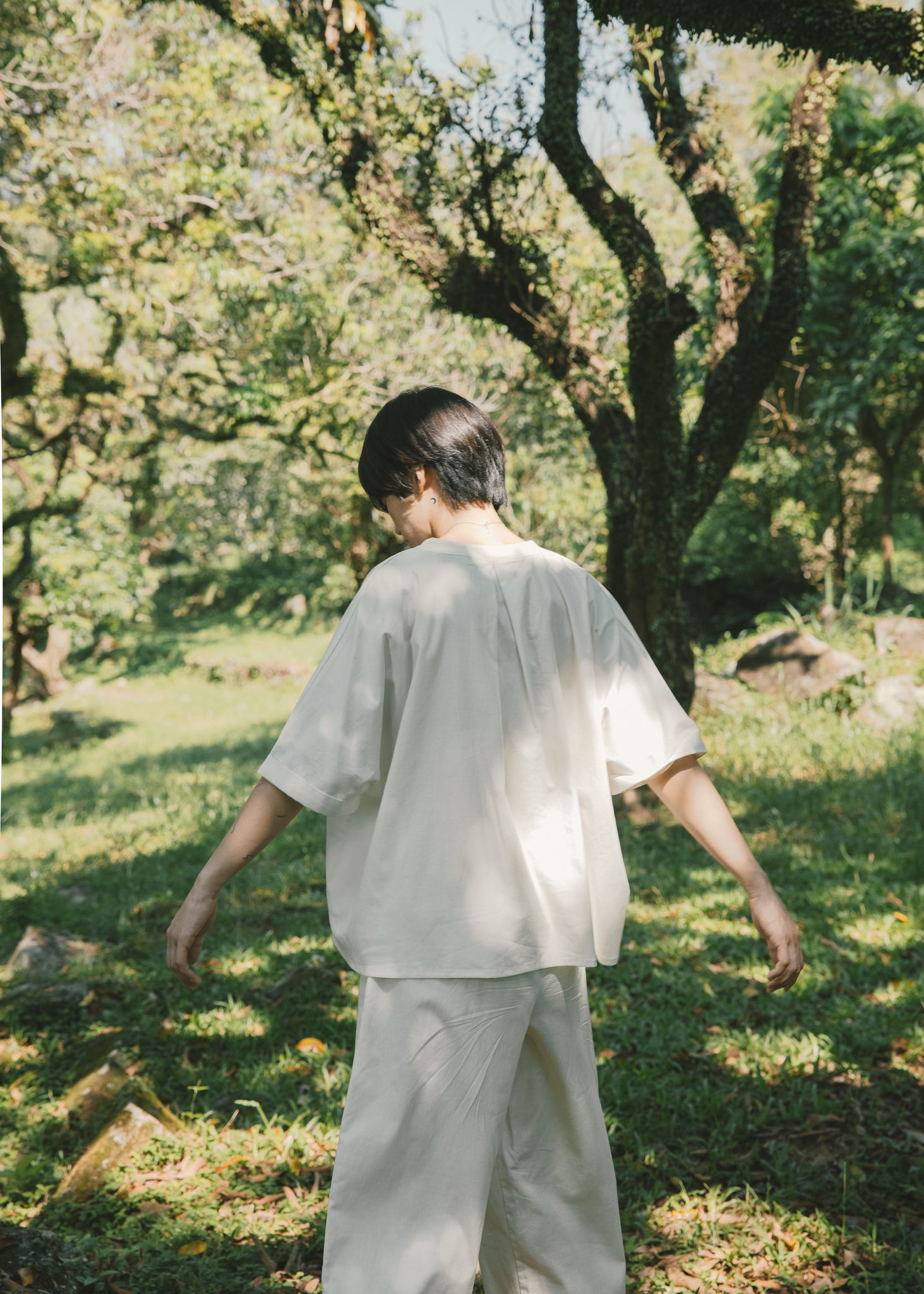 Light Komo Shirt - White Tea