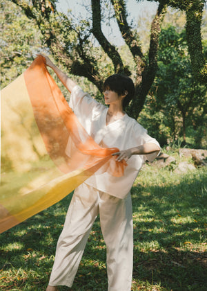 Light Komo Shirt - White Tea