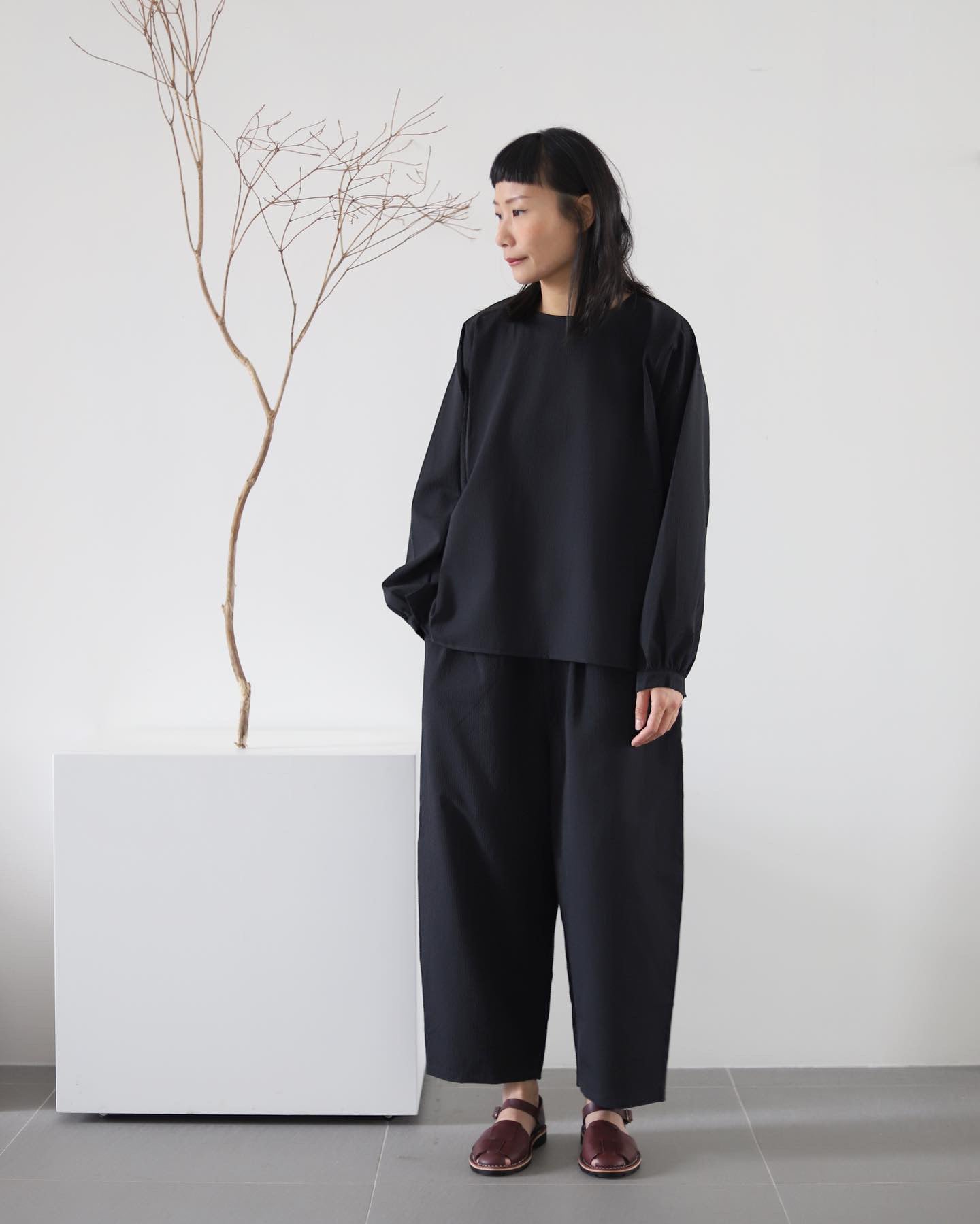 Light Layer Pants - Black Waffles