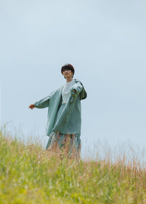 Light Coat with hoodie - Lake