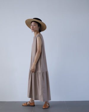 Light In Peace Dress - Brown