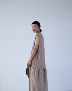 Light In Peace Dress - Brown