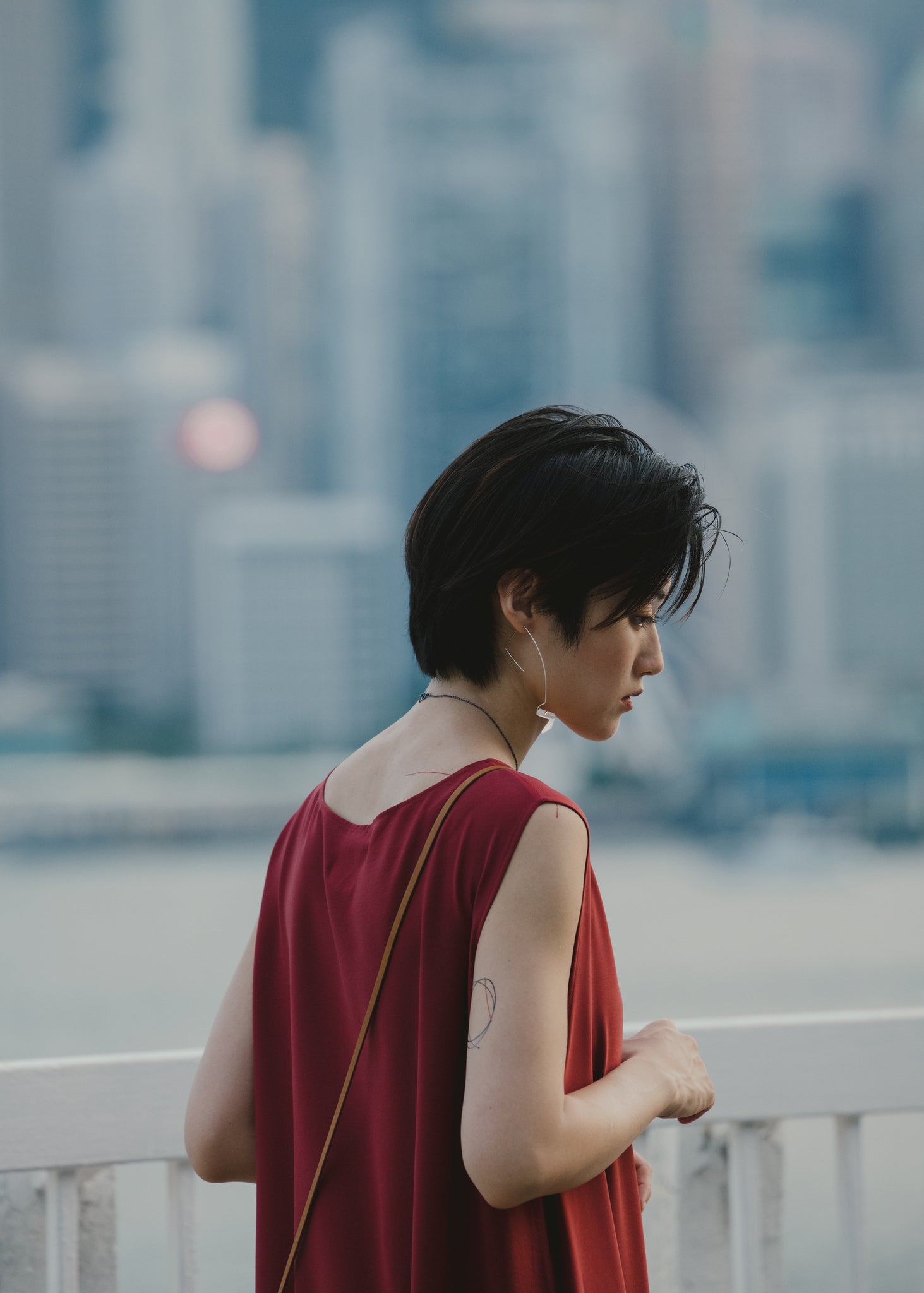 Light In Peace Dress - Burgundy