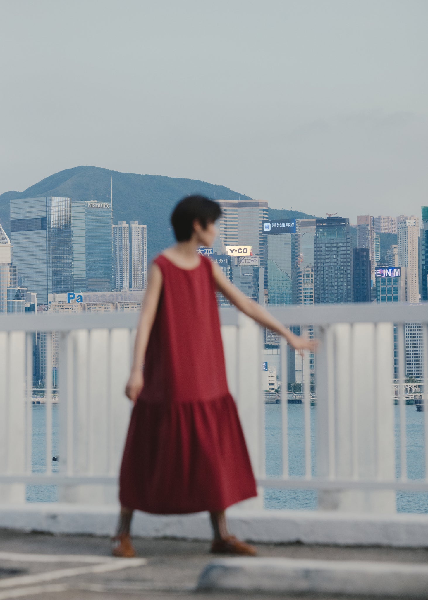 Light In Peace Dress - Burgundy