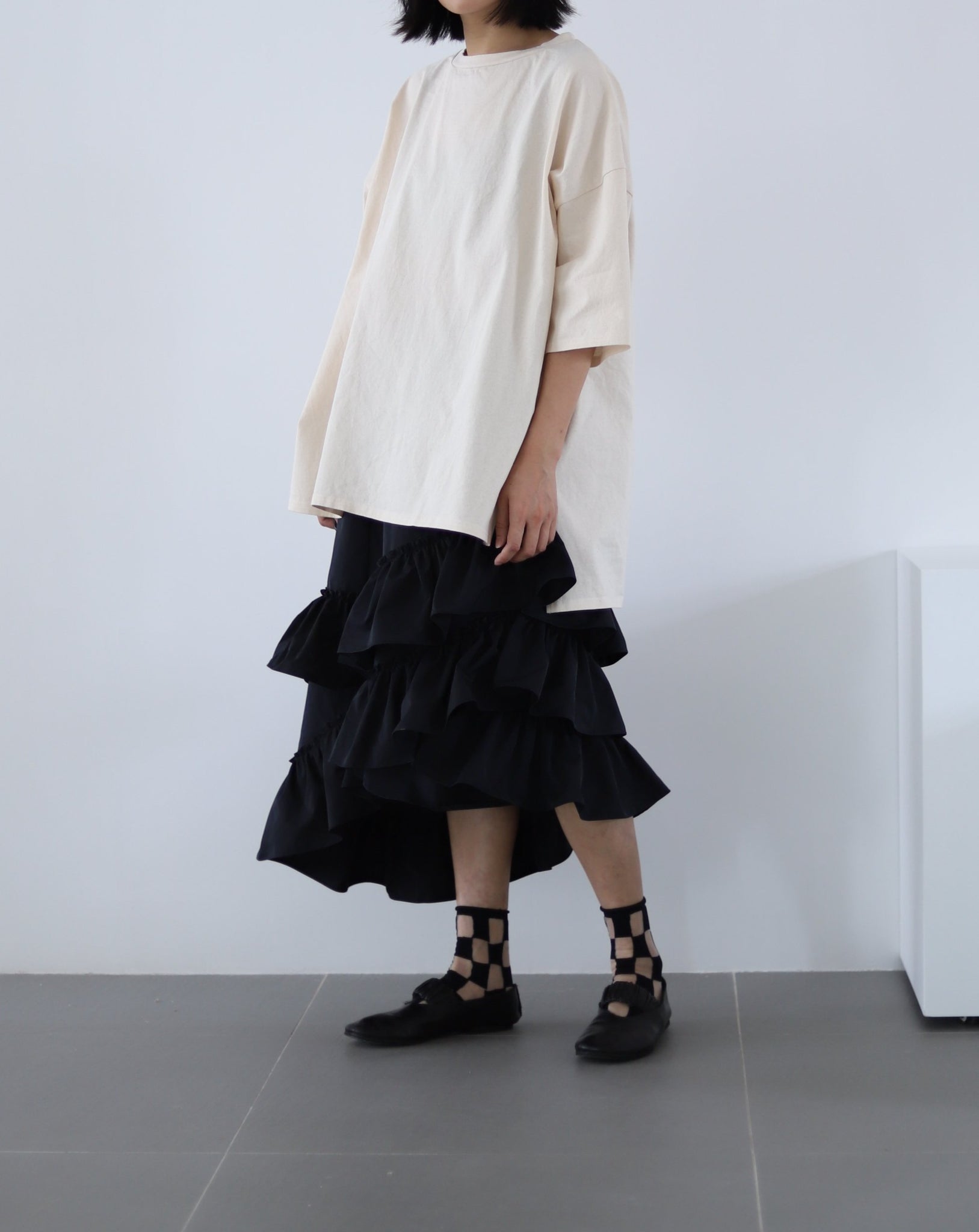 Light Play Skirt - Rain Black