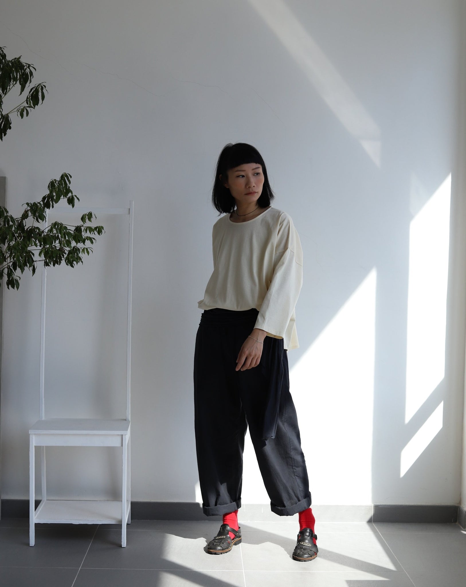 Light Pocket Pullover - Cream