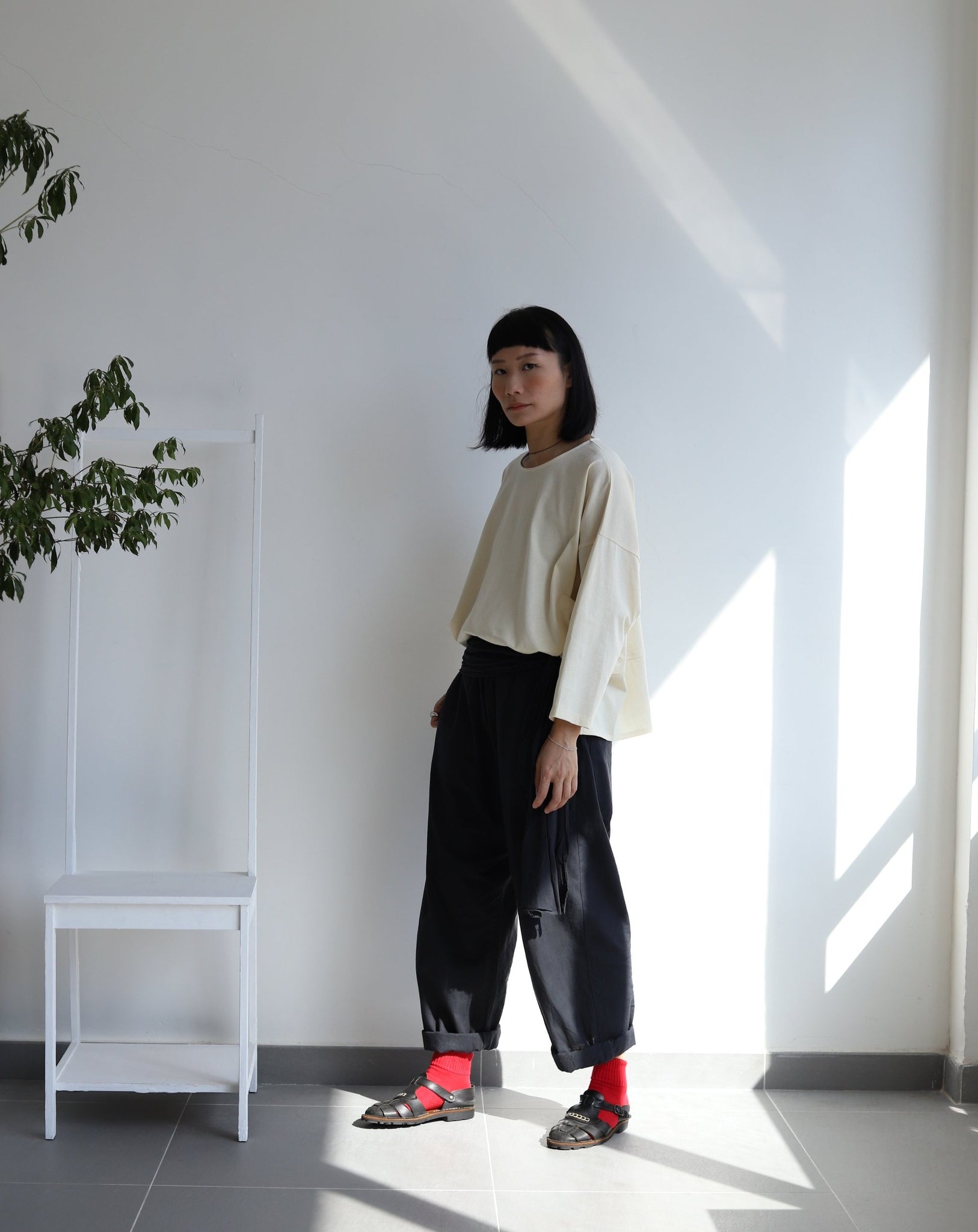 Light Pocket Pullover - Cream