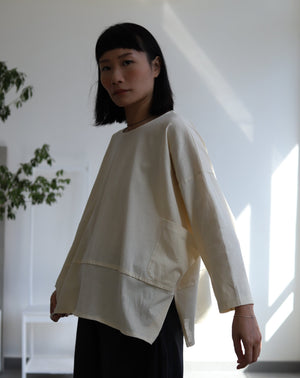 Light Pocket Pullover - Cream