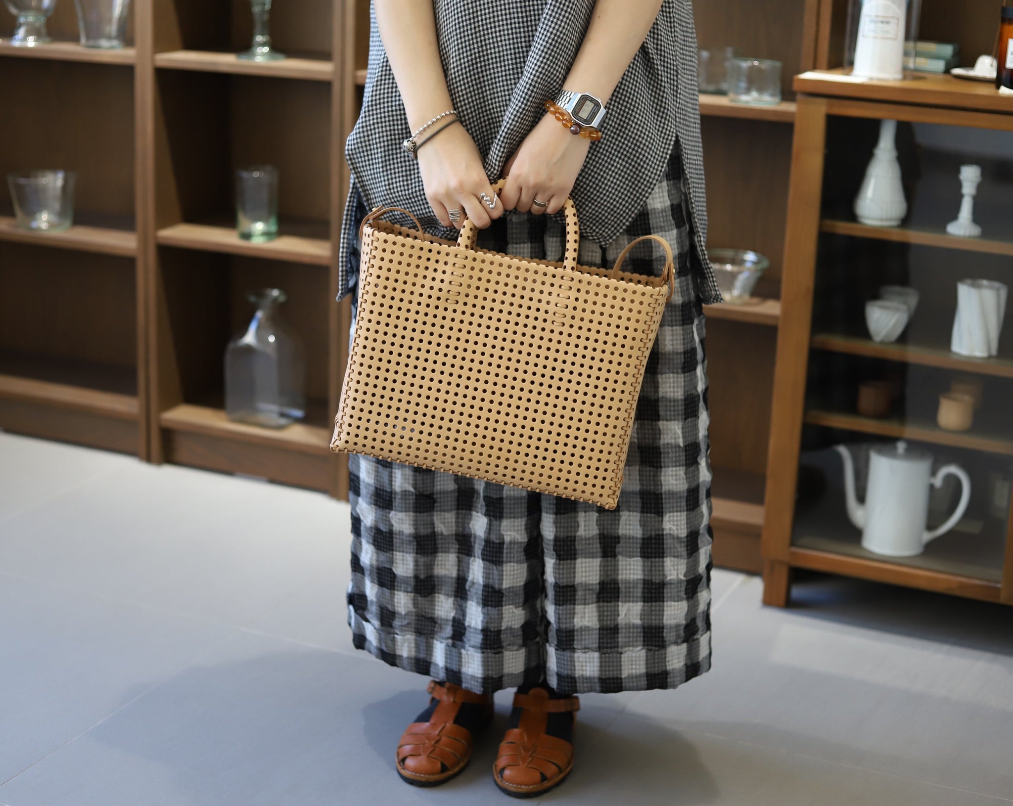 Kago Tote Bag M - Nude - BAG-K03