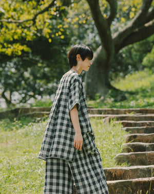 Light Relax Shirt - Gingham Black