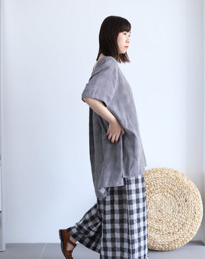 Light Relax Shirt - Gingham Black