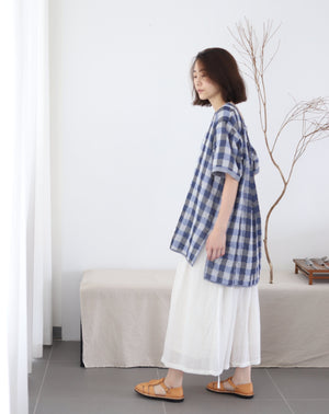 Light Relax Shirt - Gingham Blue