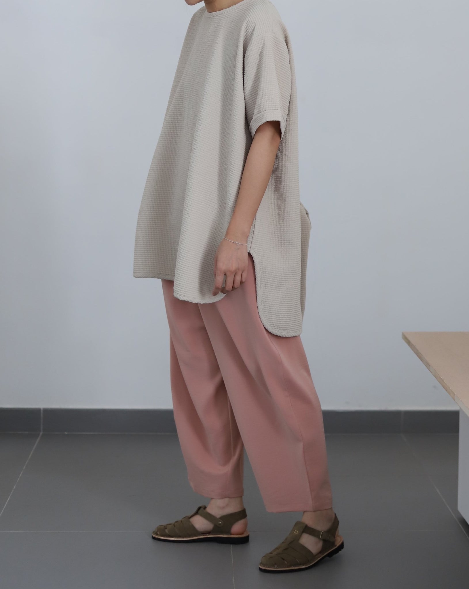 Light Ribbon Shirt - Twinkle Beige
