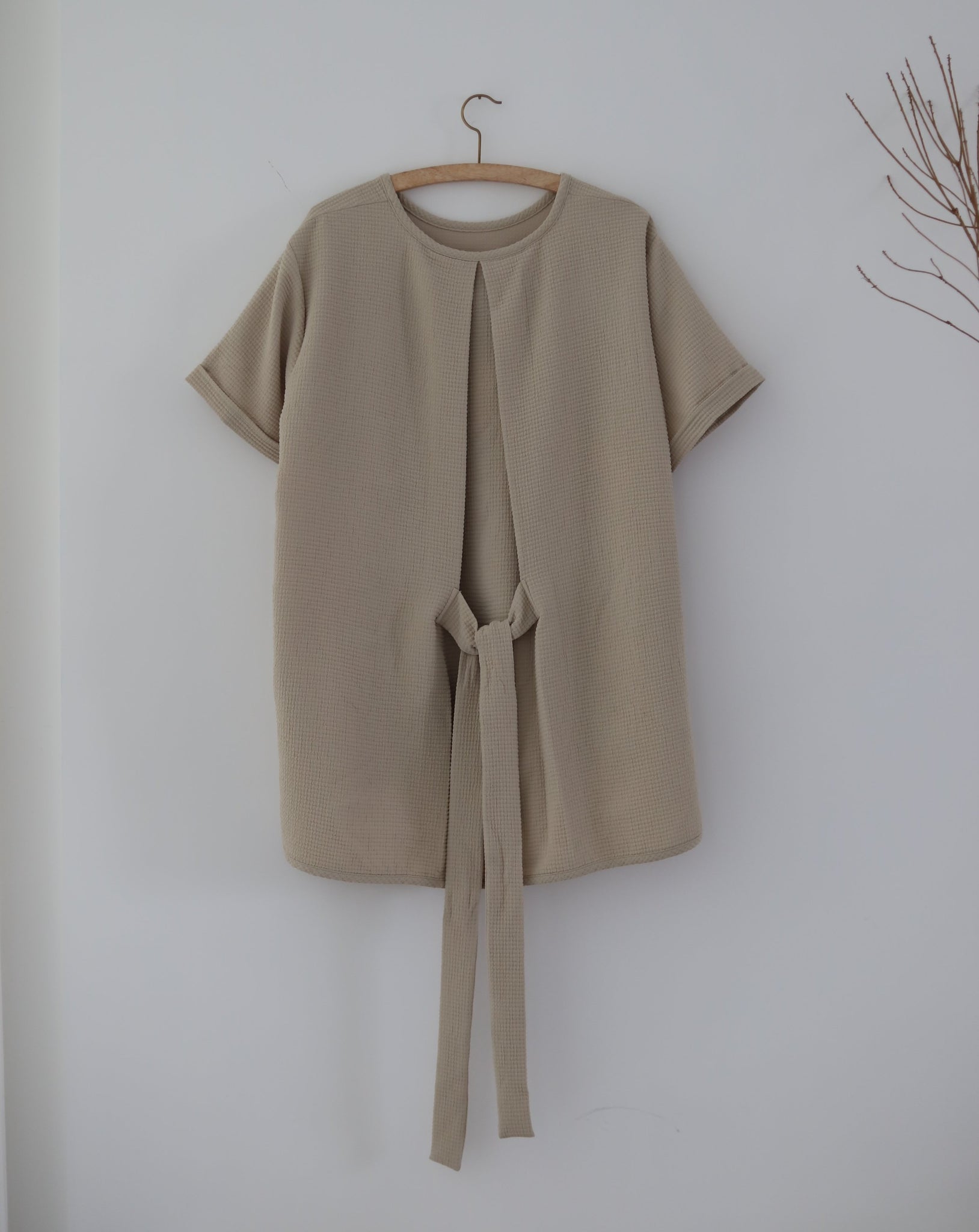 Light Ribbon Shirt - Twinkle Beige