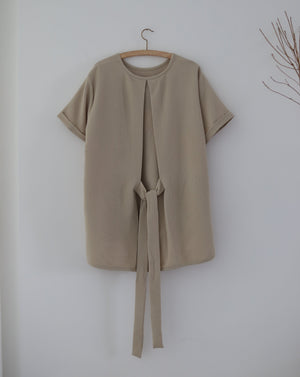 Light Ribbon Shirt - Twinkle Beige