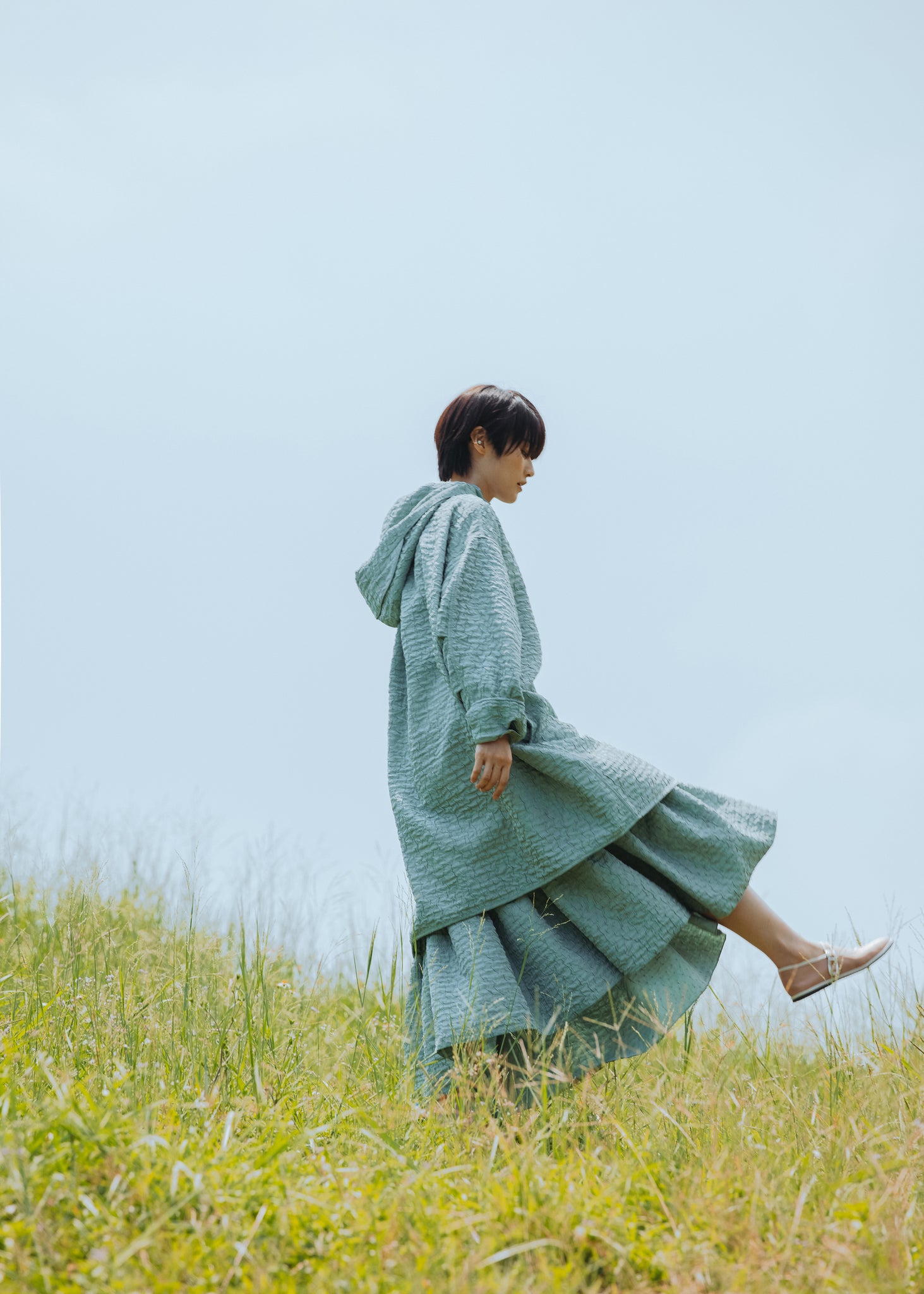 Light Ruffle Skirt - Lake