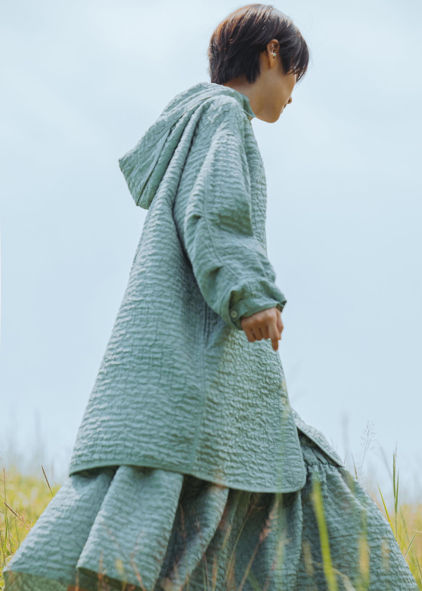 Light Ruffle Skirt - Lake