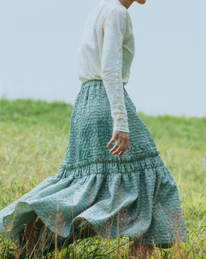 Light Ruffle Skirt - Lake
